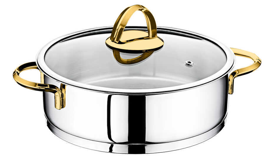 OMS Silindir set ezme çelik kulp 8 parça Gold - 3