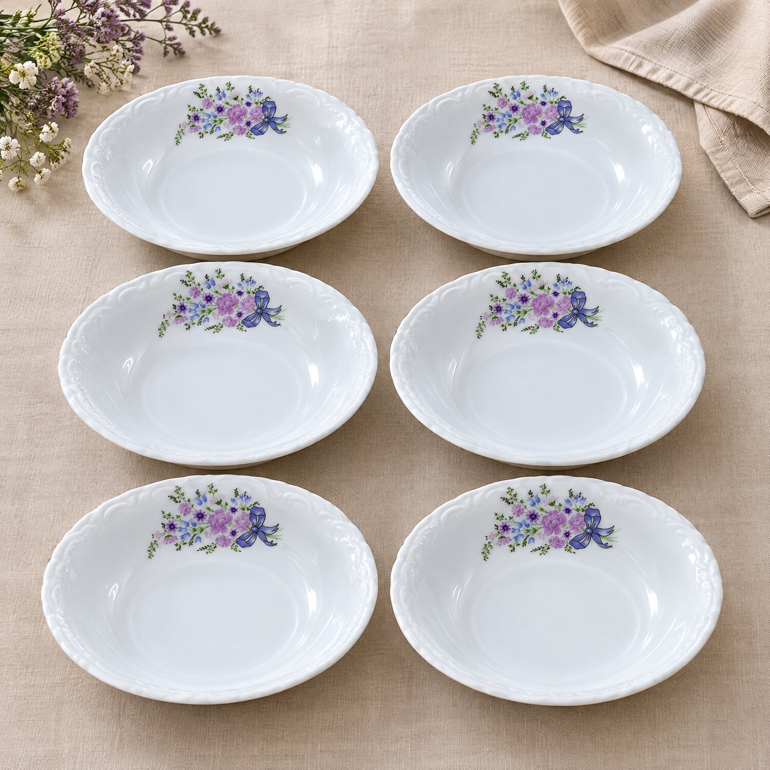Porland Buket Çukur Tabak 14 cm 6'lı