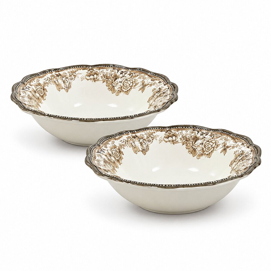 Porser 2'li Salata Kasesi 26 cm Kahve - 1