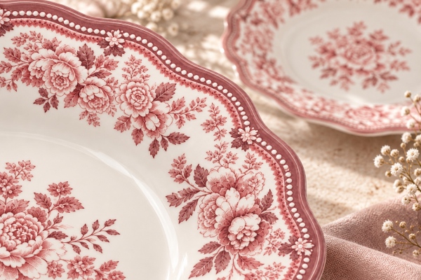 Porser Porselen Pembe 24 Parça 6 Kişilik Yemek Takımı - 3