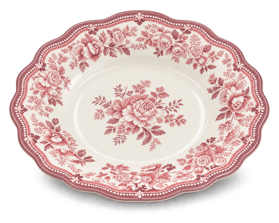 Porser Porselen Pembe 24 Parça 6 Kişilik Yemek Takımı - 5