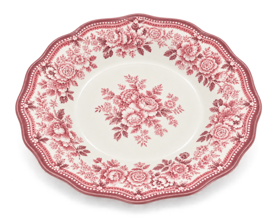 Porser Porselen Pembe 24 Parça 6 Kişilik Yemek Takımı - 6