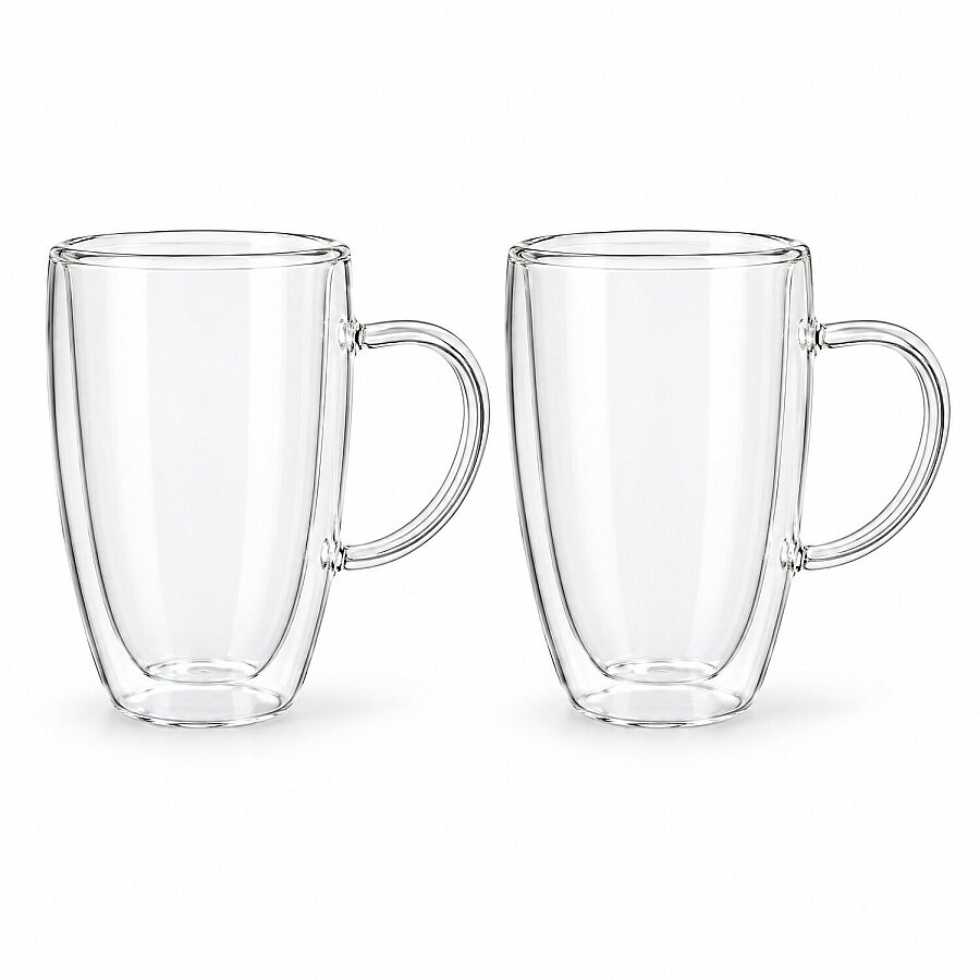 Zbern Çift Cidarlı Kulplu Bardak 450 ml 2'li - 2