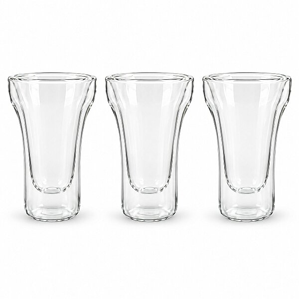Zbern Çift Cidarlı Kulpsuz Bardak 350 ml 3'lü - 2