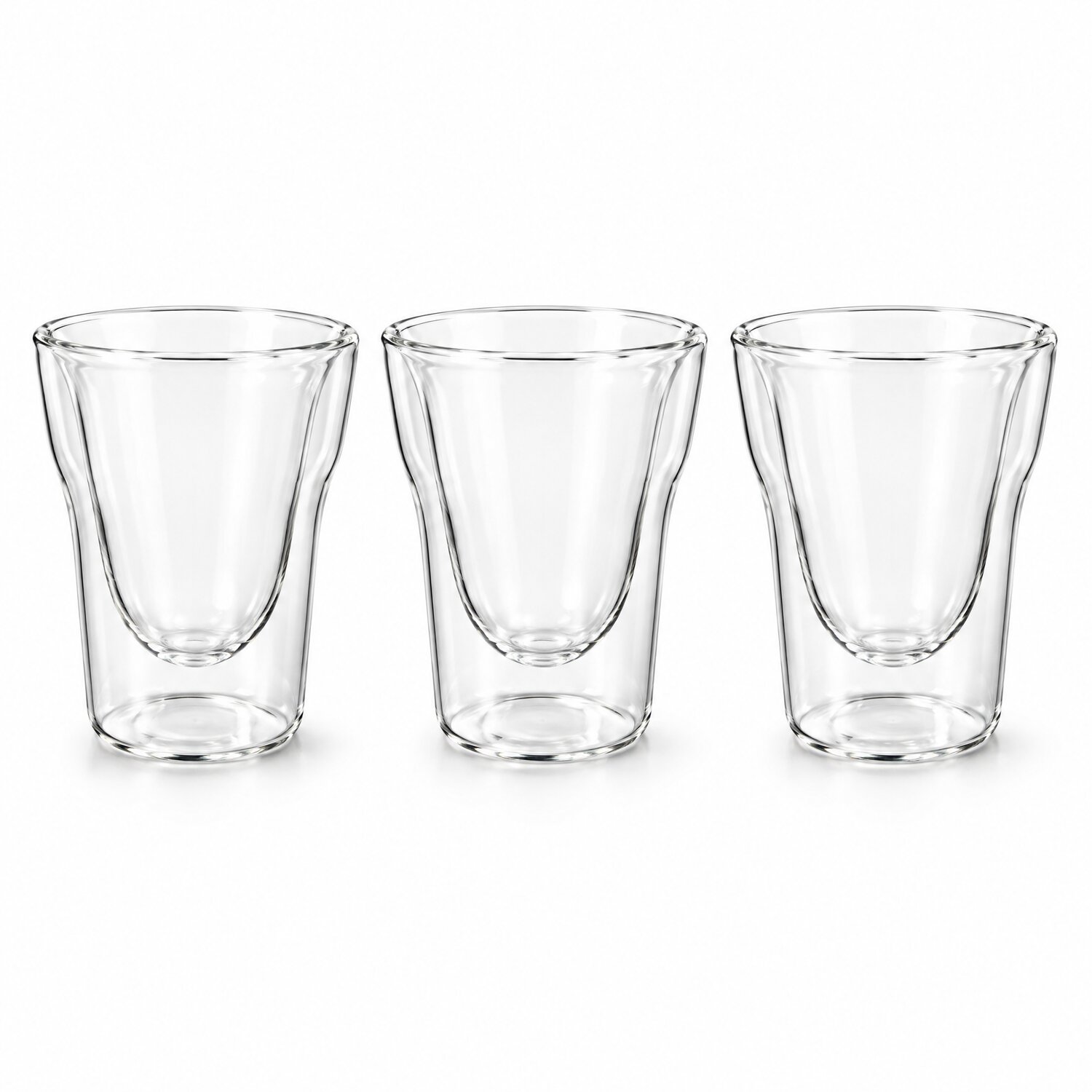 Zbern Çift Cidarlı Kulpsuz Bardak 400 ml 3'lü